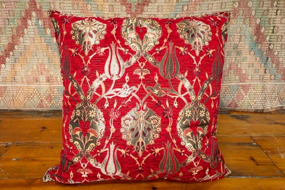 Medium Red Ottoman Turkish Tulip Cushion Cover 68x68cm